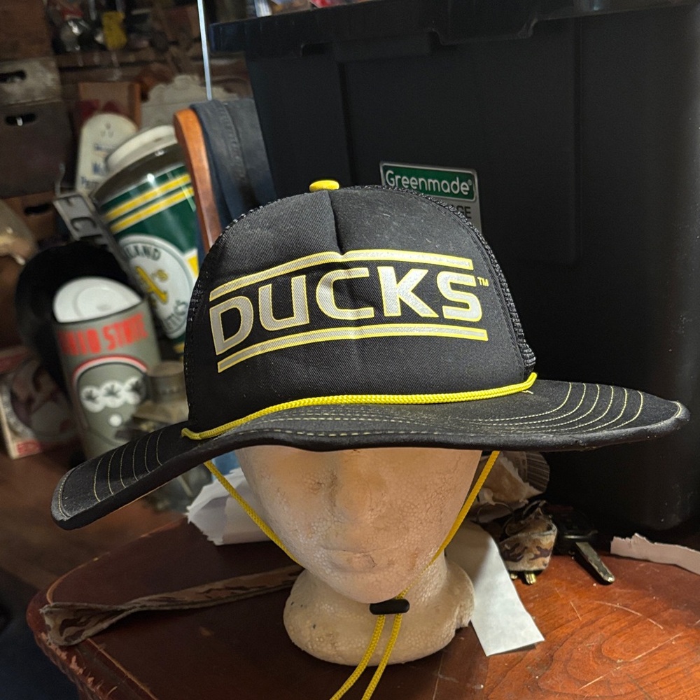 Oregon Ducks Black and Yellow Trucker Hat